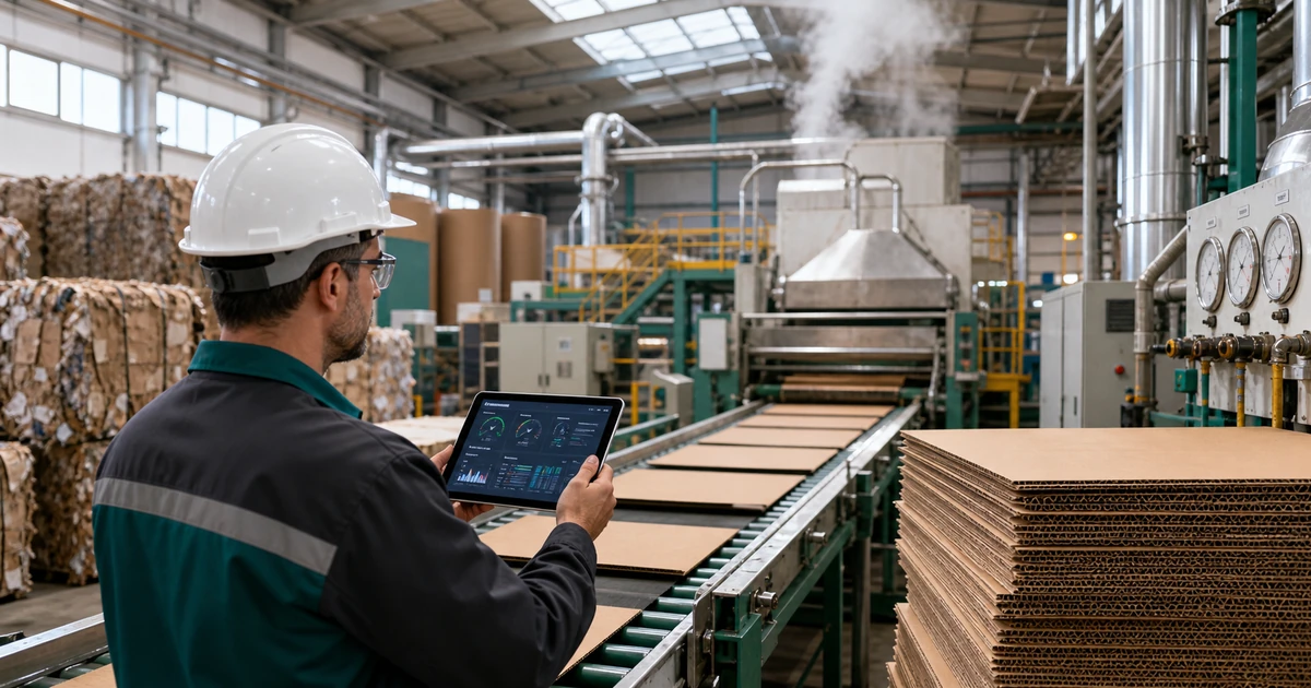 Usine marocaine de papier-carton et emballage optimisant énergie, vapeur et recyclage